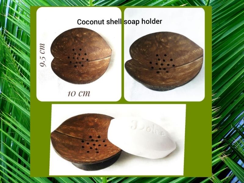coconut shell soap holder